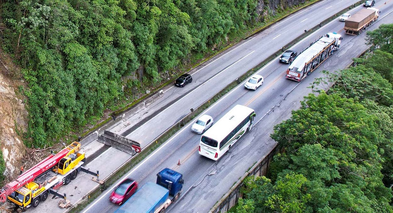 Trechos de serra, principalmente, no litoral, estão entre os mais afetados no Paraná.