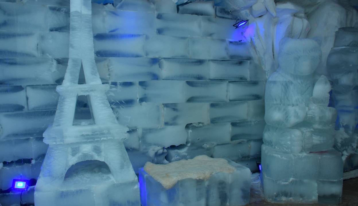 Novas esculturas no Dreams Ice Bar. Foto: Complexo Dreams Park Show