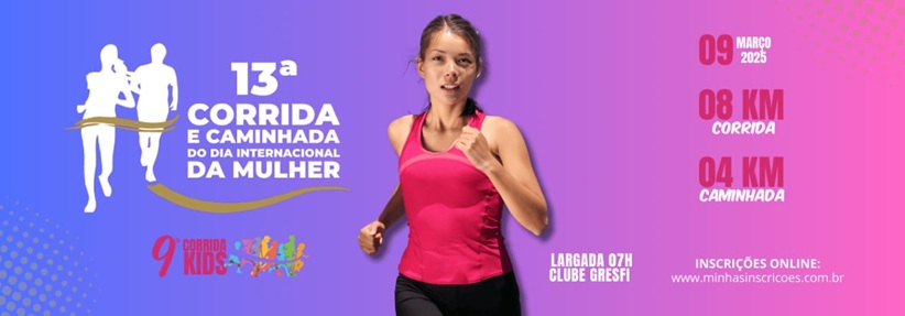 Divulgação oficial da Corrida da Mulher