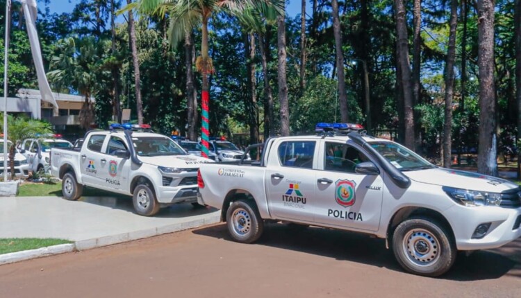 No final de dezembro, o governo do Paraguai entregou novas viaturas policiais na região de Ciudad del Este.