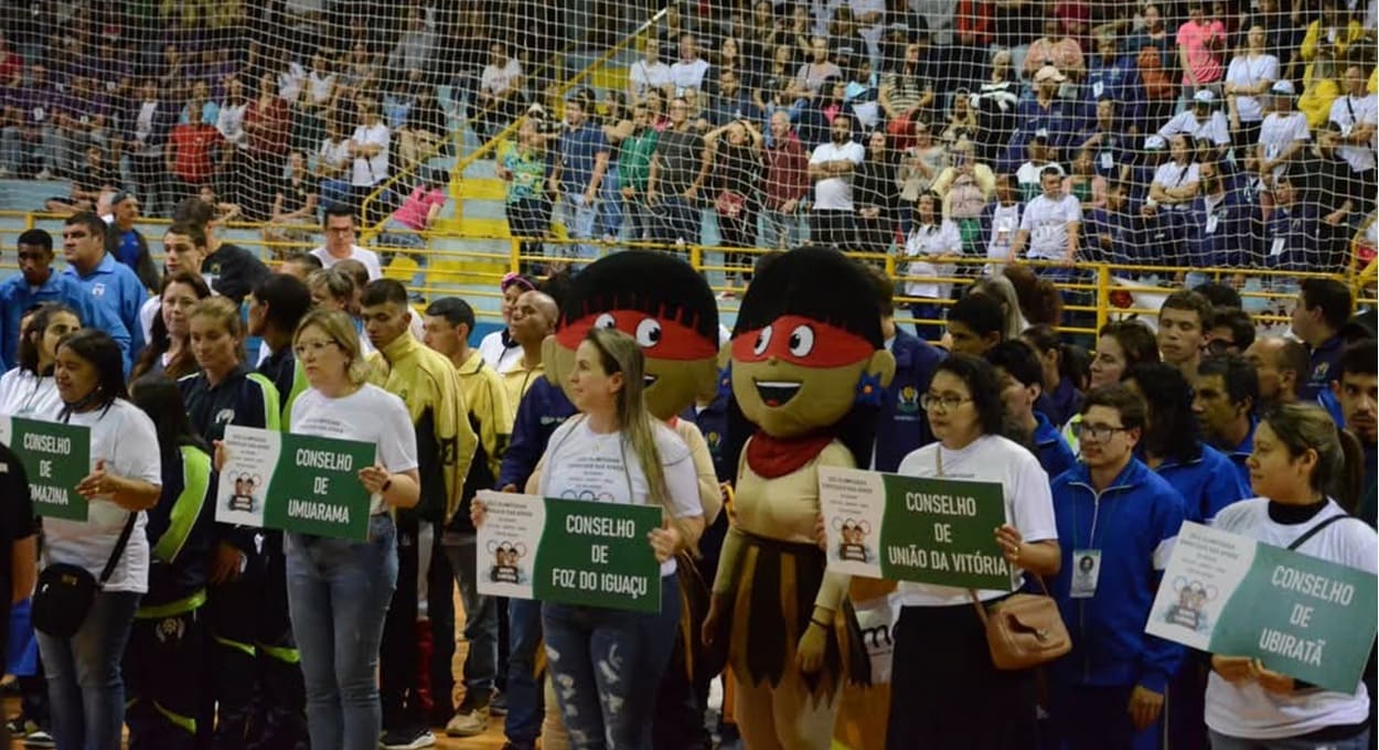 Evento da Apae em Foz do Iguaçu, com o patrocínio de Itaipu.