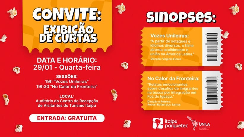 Divulgação oficial da programação em Foz do Iguaçu