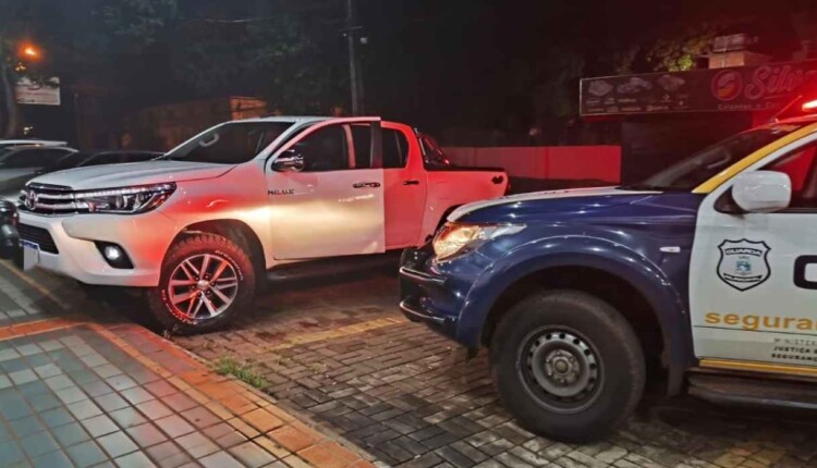 Guarda Municipal frustra furto de Hilux na Praça da Bíblia