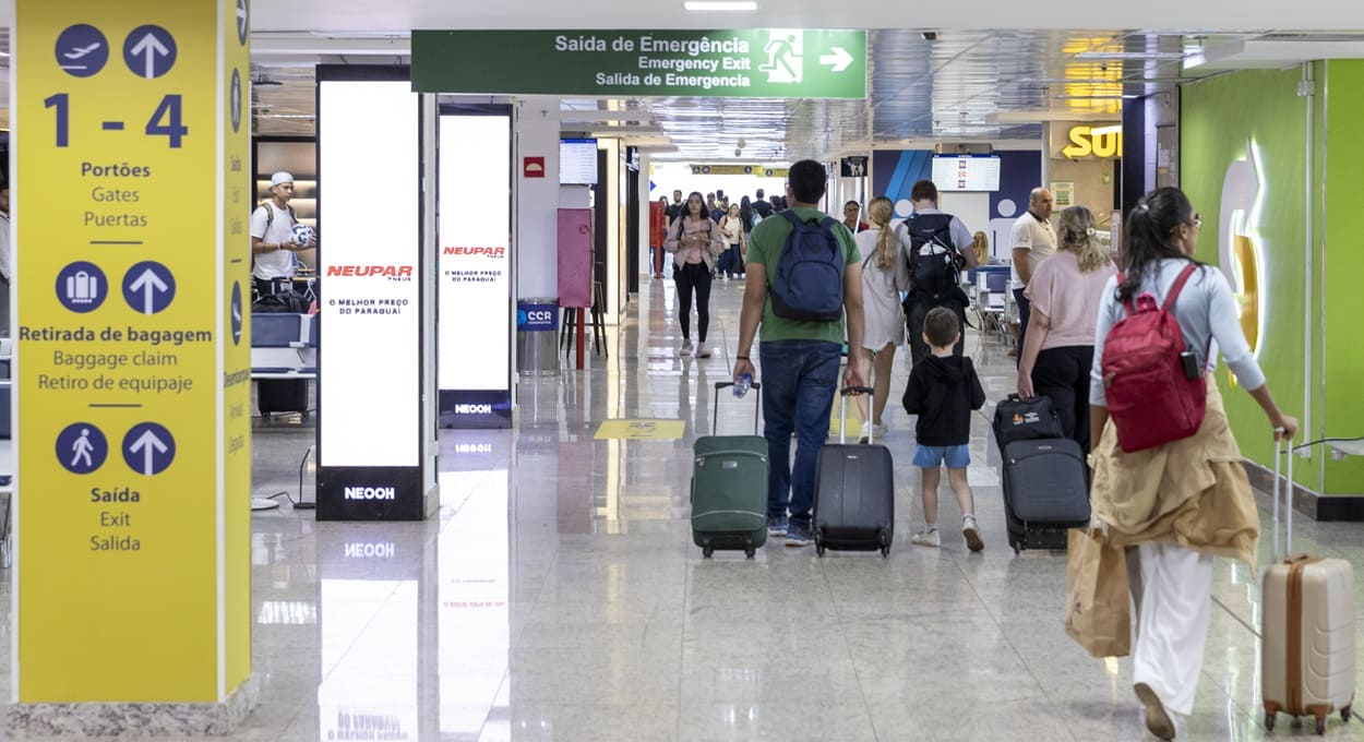 Estrutura do aeroporto de Foz do Iguaçu passou por recente processo de modernização.