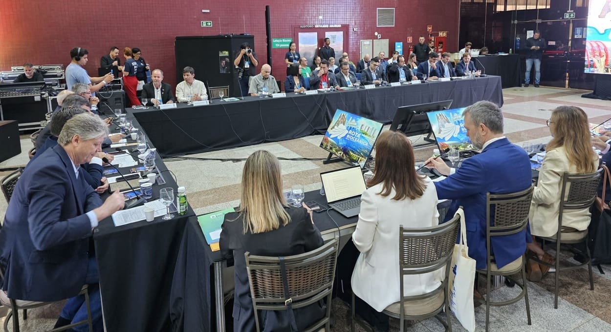 Panorama da reunião em Campo Grande, na qual o gasoduto foi debatido.