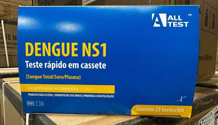 Testes rápidos de dengue serão entregues às cidades do Paraná