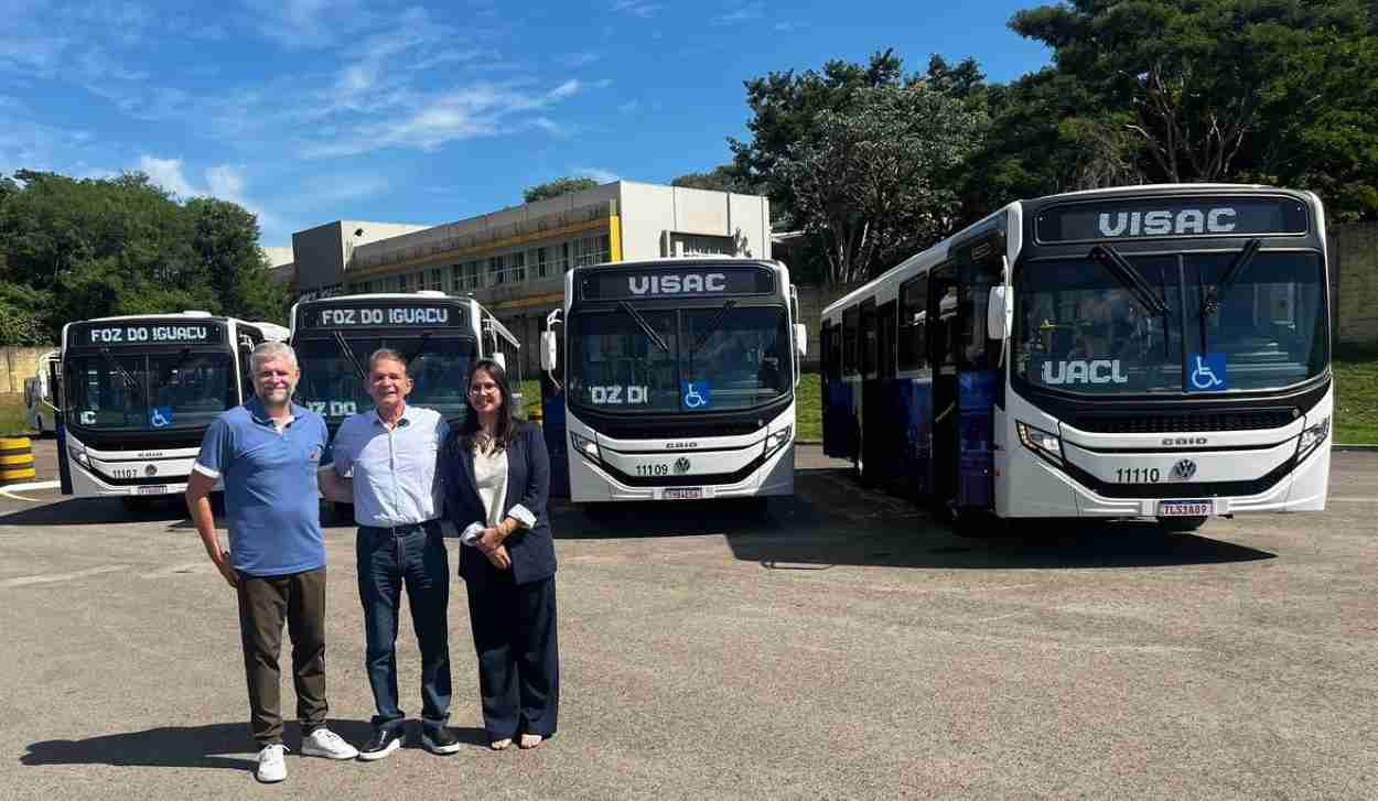 Transporte coletivo substitui 4 ônibus por coletivos novos em Foz do Iguaçu